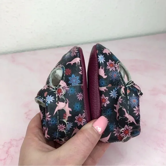 Freshly Picked Mary Jane Dinos &amp; Dahlias size 1 infant Rare Discontinued Style