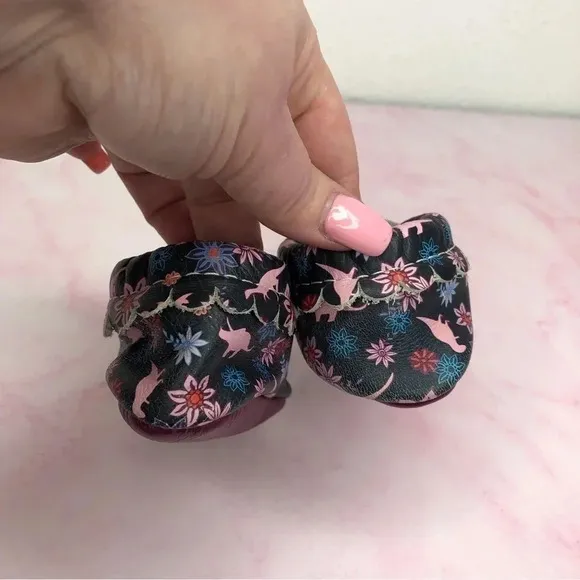 Freshly Picked Mary Jane Dinos &amp; Dahlias size 1 infant Rare Discontinued Style