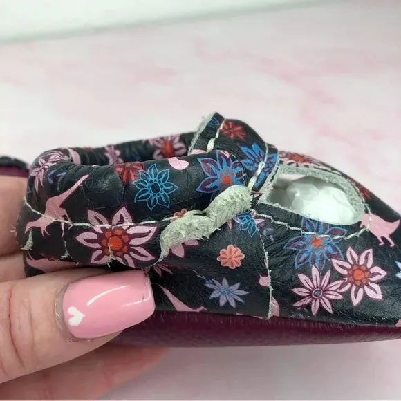 Freshly Picked Mary Jane Dinos &amp; Dahlias size 1 infant Rare Discontinued Style