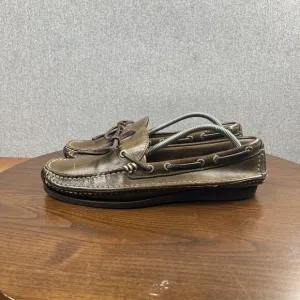 Frye Boat Shoes Mens Size 11 Green Brown Tone Comfort‎ Moc Toe  Loafer 80480