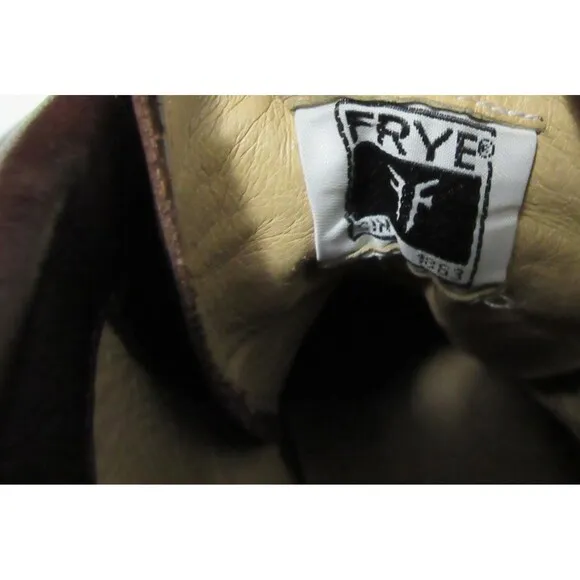 Frye Brown Leather Tyler Lace Up Boots Size 9.5 D EUC