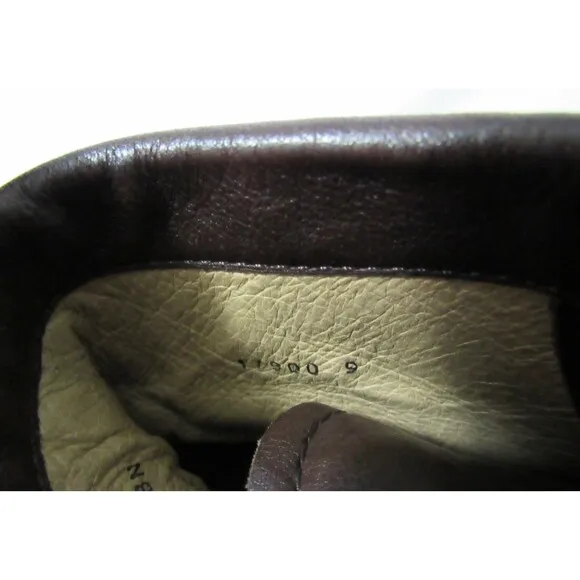 Frye Brown Leather Tyler Lace Up Boots Size 9.5 D EUC