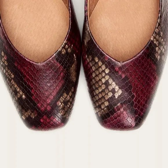Frye Dana Ballet Dana Leather Ballet Flats Multi Berry Size 7
