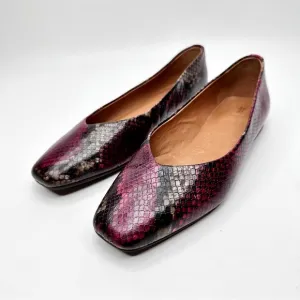Frye Dana Ballet Dana Leather Ballet Flats Multi Berry Size 7