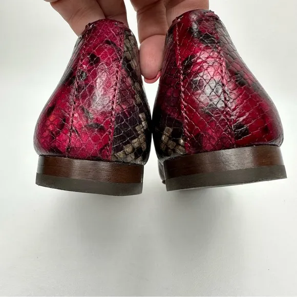 Frye Dana Ballet Dana Leather Ballet Flats Multi Berry Size 7