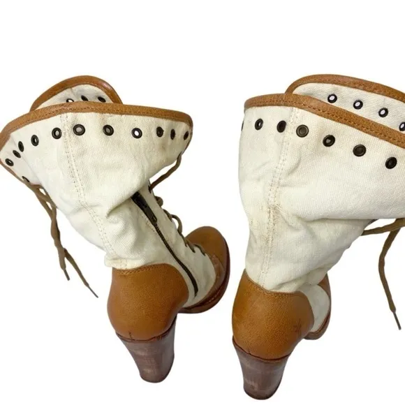 FRYE Julia Lace Up Boots