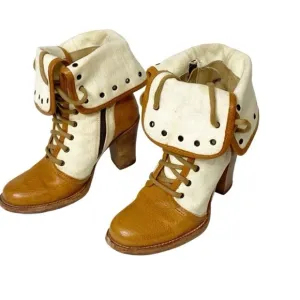 FRYE Julia Lace Up Boots