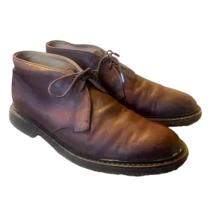 Frye Men's 9.5 Bowery Leather James Chukka Boots Lace Up Lug Sole Dark Brown