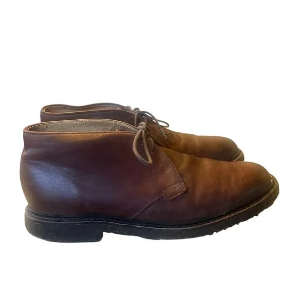 Frye Men's 9.5 Bowery Leather James Chukka Boots Lace Up Lug Sole Dark Brown