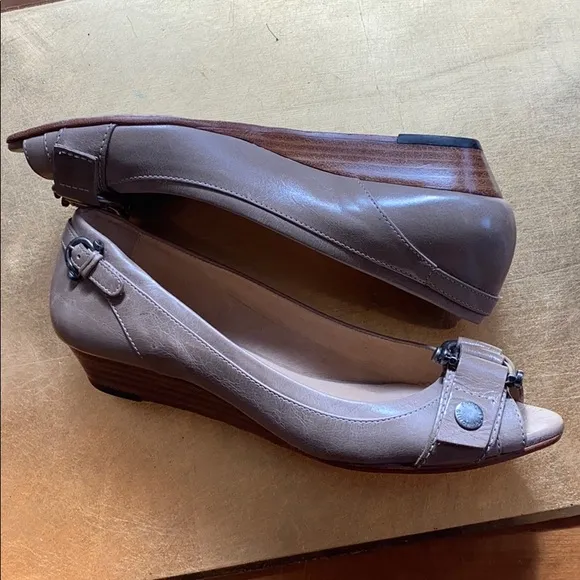 Frye Peep Toe Wedges