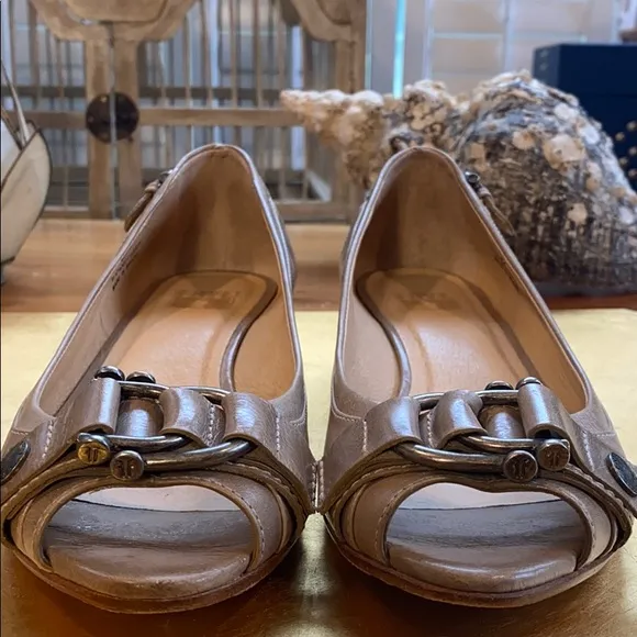 Frye Peep Toe Wedges