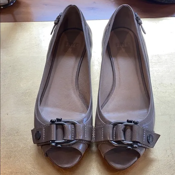 Frye Peep Toe Wedges