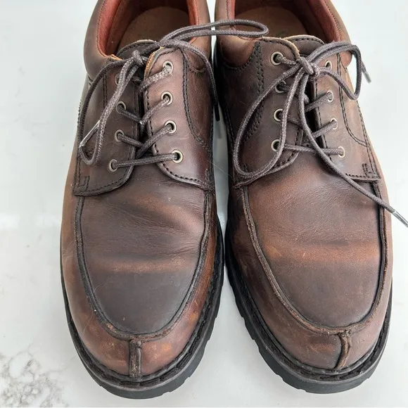 Frye Roswell Leather Lug Sole Brown Oxford Derby Shoes Men’s Size 8