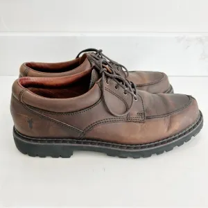 Frye Roswell Leather Lug Sole Brown Oxford Derby Shoes Men’s Size 8