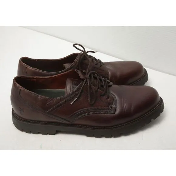 Frye Rutland Mens Shoes 10.5 D Brown Leather Oxford Derby