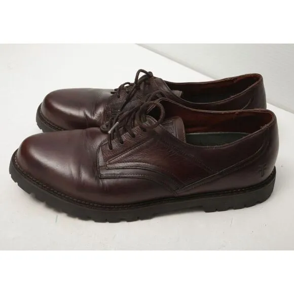 Frye Rutland Mens Shoes 10.5 D Brown Leather Oxford Derby