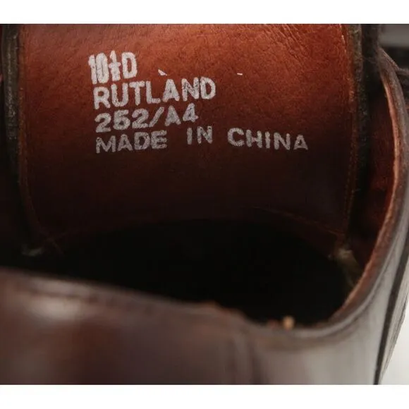 Frye Rutland Mens Shoes 10.5 D Brown Leather Oxford Derby