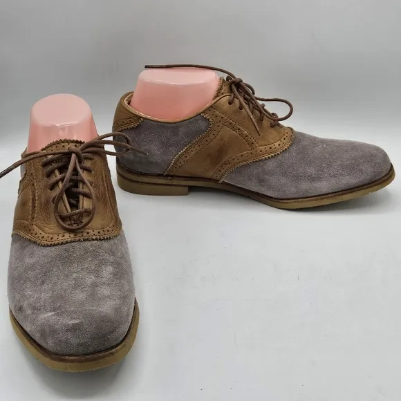 Frye saddle oxford two tone leather oxford shoes size 8 b