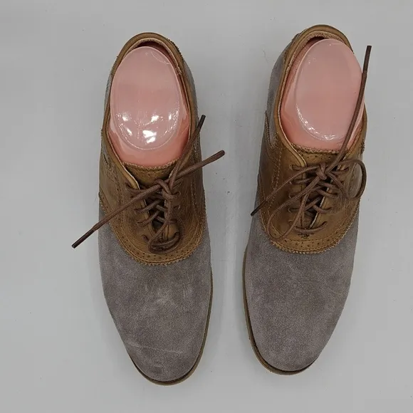 Frye saddle oxford two tone leather oxford shoes size 8 b