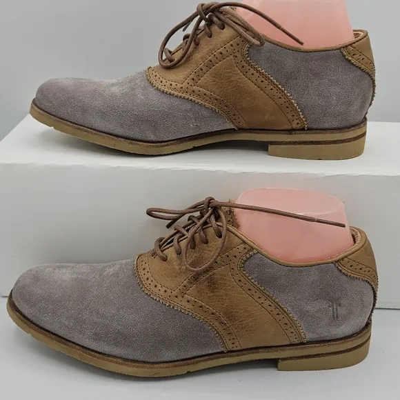 Frye saddle oxford two tone leather oxford shoes size 8 b