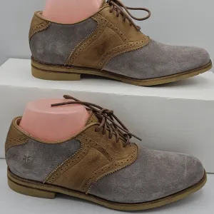 Frye saddle oxford two tone leather oxford shoes size 8 b