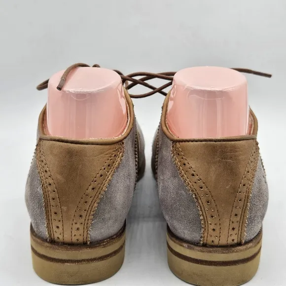 Frye saddle oxford two tone leather oxford shoes size 8 b