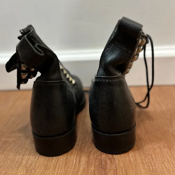 FRYE studded combat boots, black, sz 13 (little girls)
