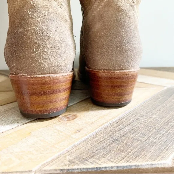 Frye Studded Deborah Lace Up Boots