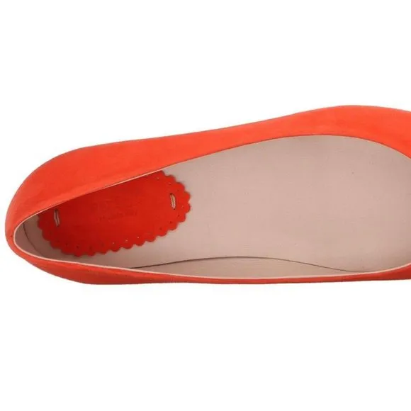 Furla Suede Leather Jevel Accent Flats