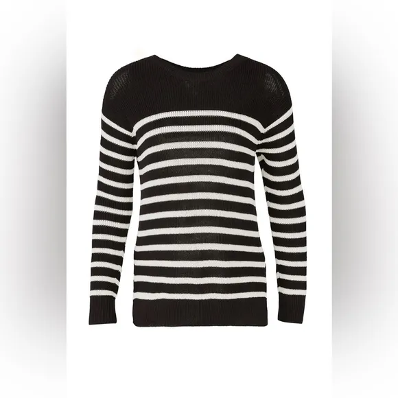 Fuzzi Gianna Striped Sweater, Size Small, EUC