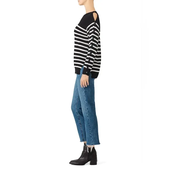 Fuzzi Gianna Striped Sweater, Size Small, EUC
