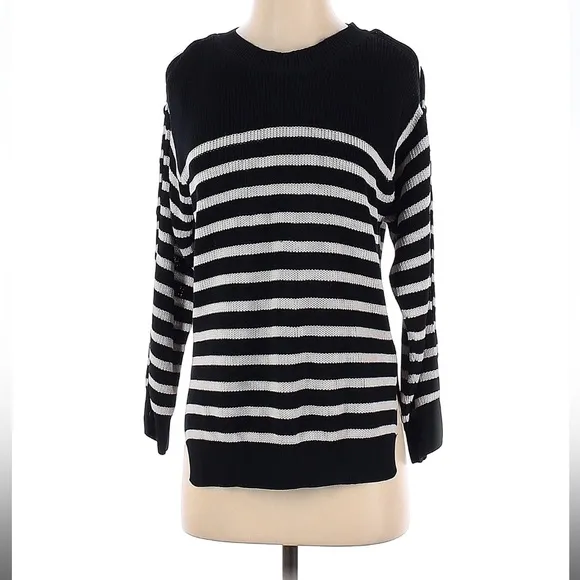 Fuzzi Gianna Striped Sweater, Size Small, EUC