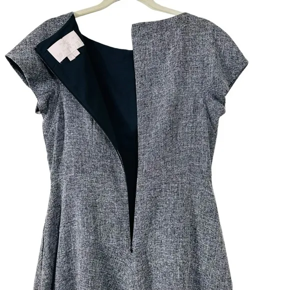 GAL MEETS GLAM BARBARA YARN DYED BOATNECK DRESS SIZE 6