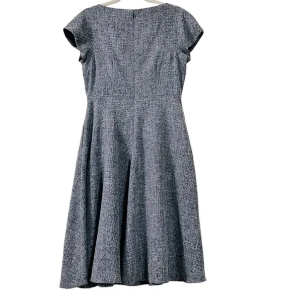 GAL MEETS GLAM BARBARA YARN DYED BOATNECK DRESS SIZE 6