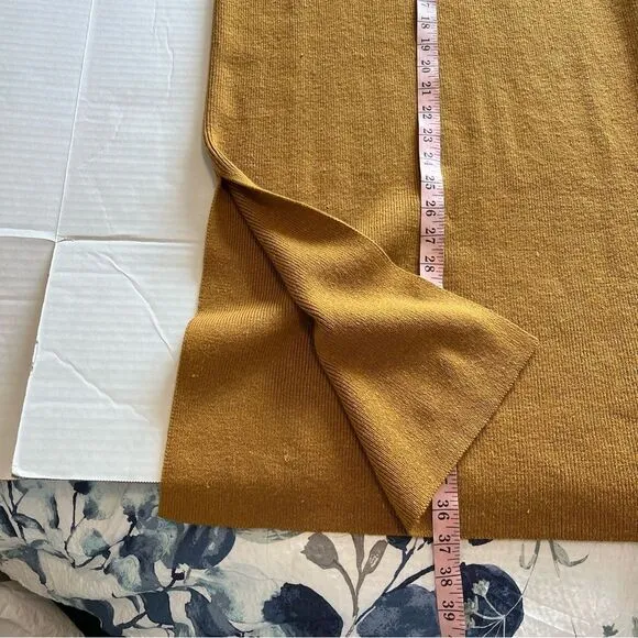 Garnet Hill Two-Piece Sweater Set in Mustard Yellow | Size S