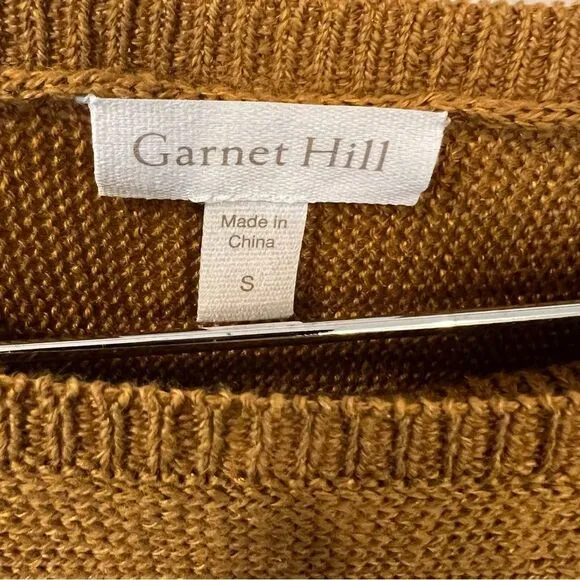 Garnet Hill Two-Piece Sweater Set in Mustard Yellow | Size S