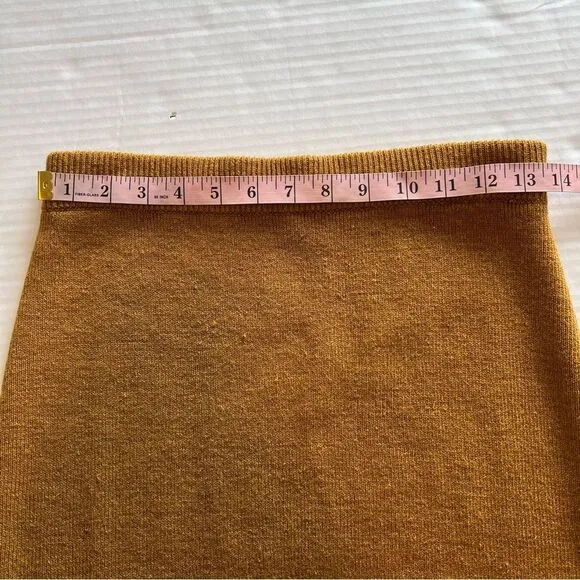Garnet Hill Two-Piece Sweater Set in Mustard Yellow | Size S