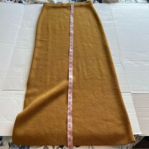 Garnet Hill Two-Piece Sweater Set in Mustard Yellow | Size S