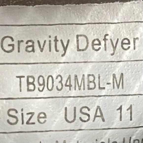 Gdefy Walk Shoe Gravity Defyer Mighty XLR8 Run Black Men's Size11
