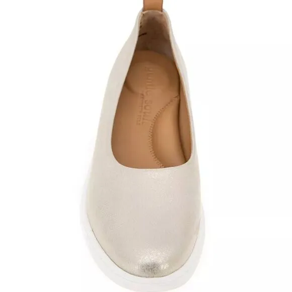 Gentle Souls by Kenneth Cole Women's Bella Slip On Flats Ice Metallic NWT size 7