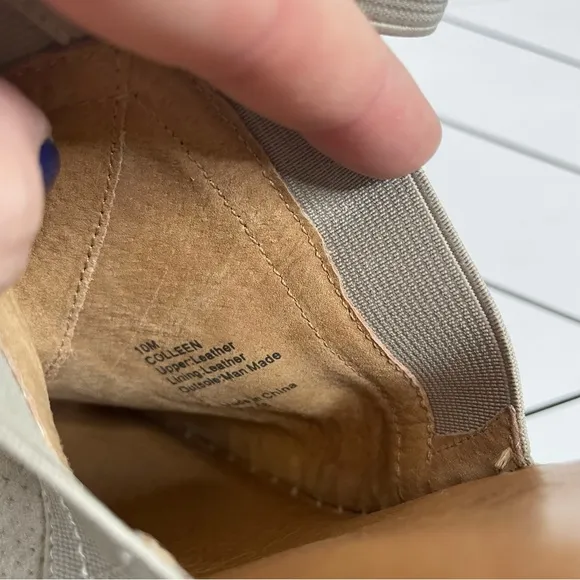 Gentle Souls | Coleen Peep Toe Perforated Suede Espadrille Wedge Size 10