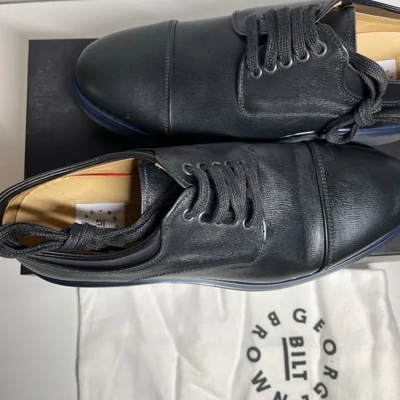 GEORGE BROWN BILT Janssen Cap Derby Oxford $295 leather Dress Shoe | Men's SZ 10