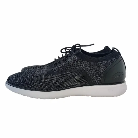 G.H. BASS &amp; CO Connor 2 Tone KT Oxford 9 Casual Black Gray Knit Shoes Men's