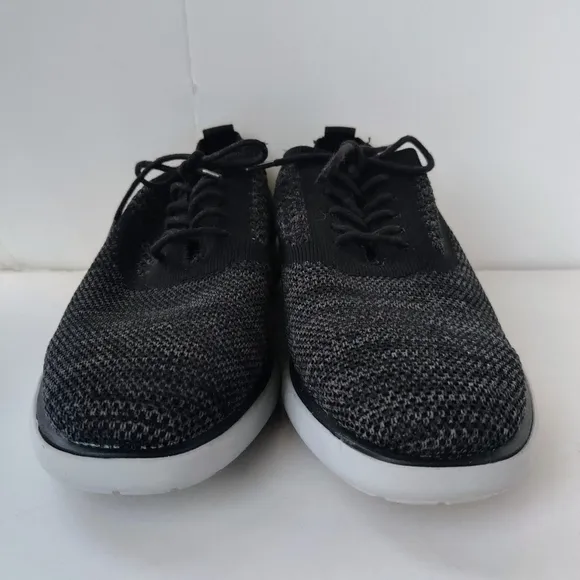 G.H. BASS &amp; CO Connor 2 Tone KT Oxford 9 Casual Black Gray Knit Shoes Men's