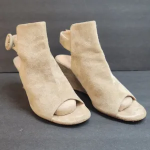 Gianvito Rossi Milano Womens Open Toe Wedges Size 37 EU 6.5 US Office Career