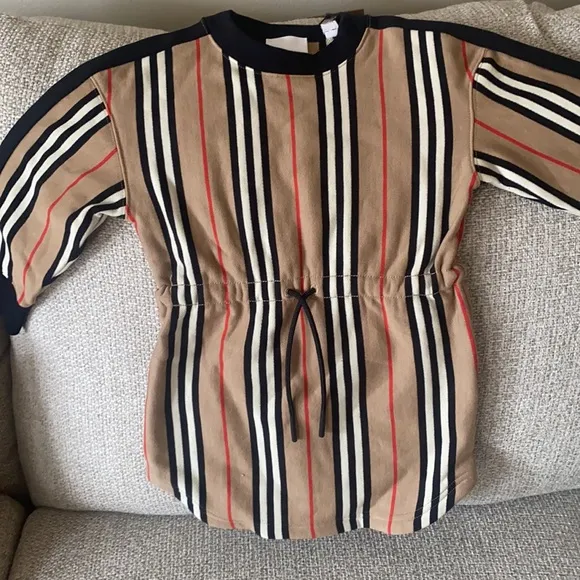 Girls Burberry Dress size 4 and Burberry high top sneakers size 27 (10c)