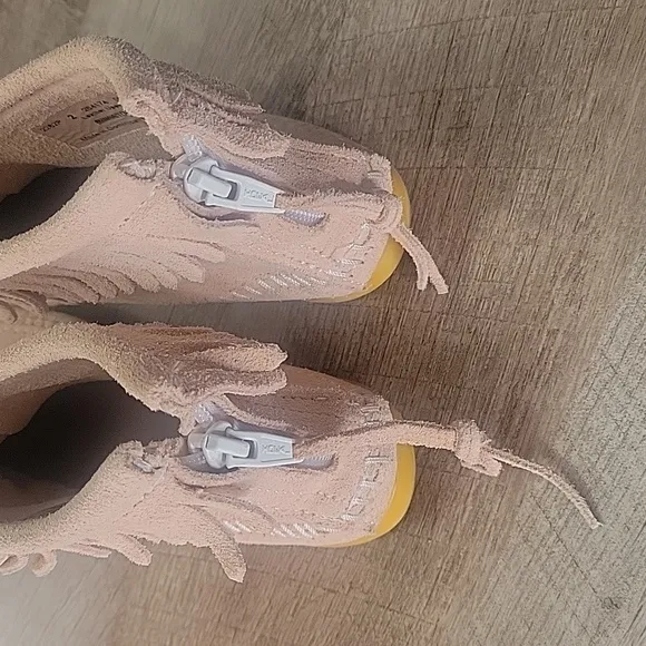Girls Pink MINNETONKA Moccasins
