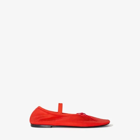 Glove Mary Jane Ballet Flats in Mesh
