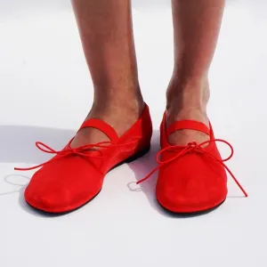 Glove Mary Jane Ballet Flats in Mesh