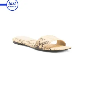 GOOD AMERICAN Snake Print Snakeskin Flats